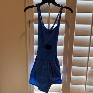 Blue Sleeveless Romper